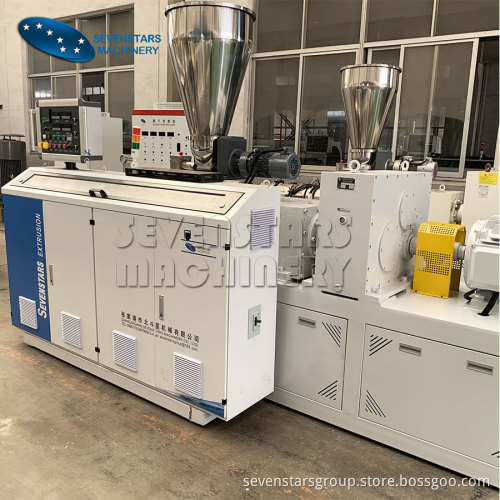 PVC three-layers pipe extrusion machine
